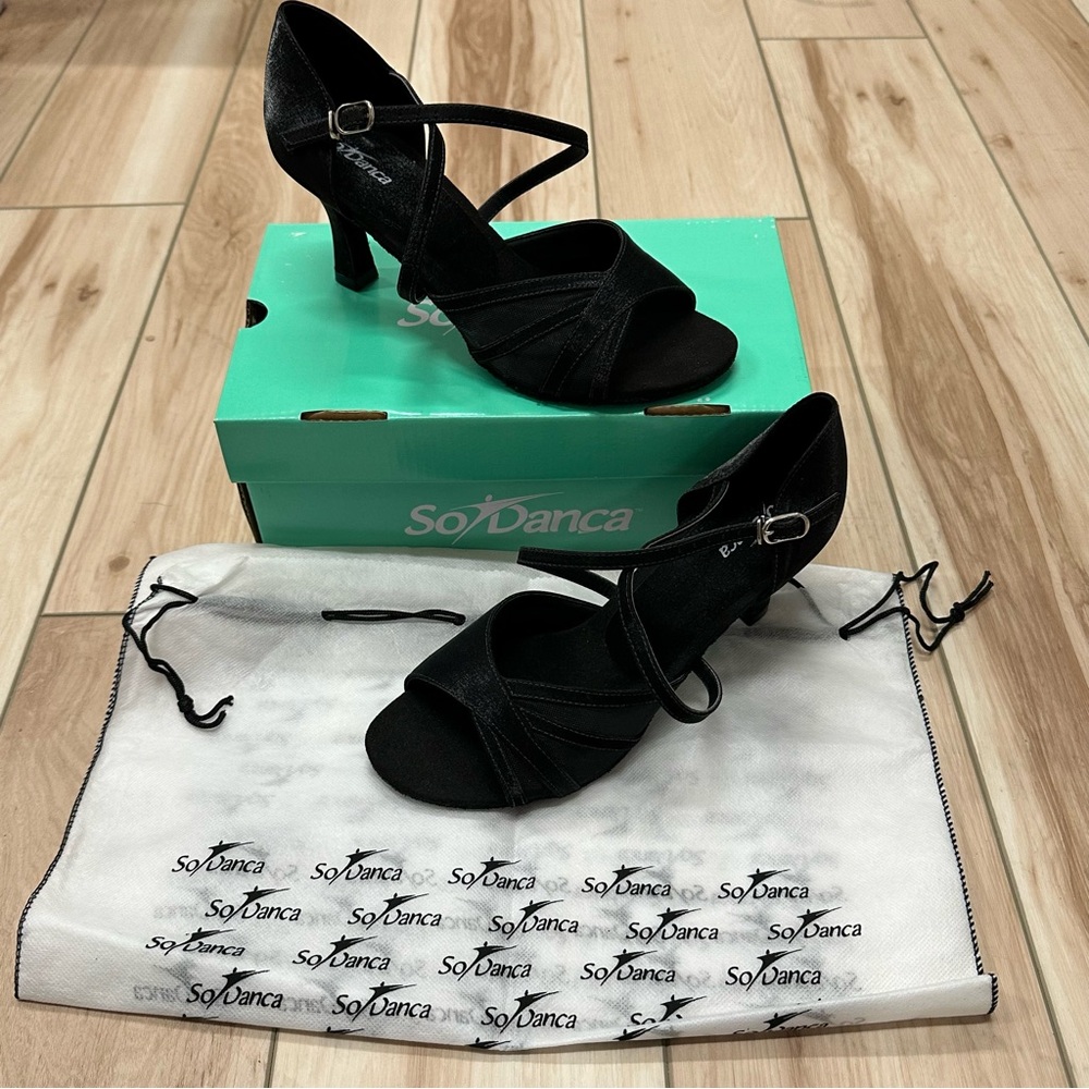 So Danca Ballroom Heels Black